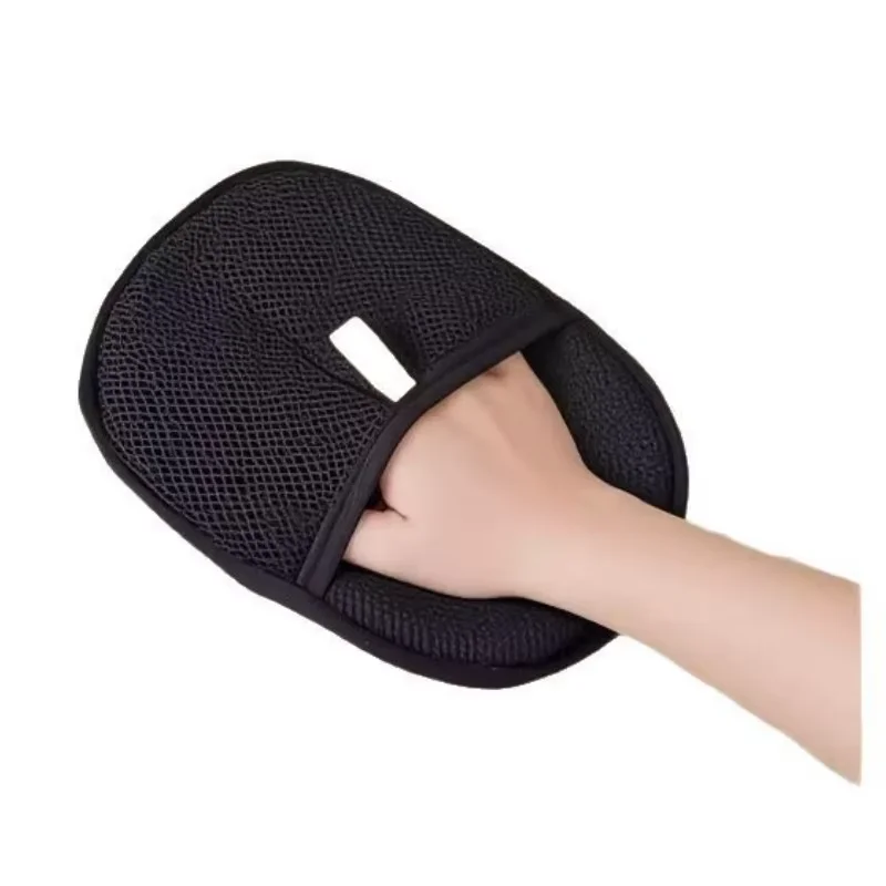 Hand wearing the FurAway pet hair glove